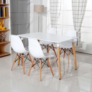 Set de 4 Sillas tipo Eames para tu oficina u Hogar, mejora tu espacio de trabajo o convivencia con estilo minimalista. - Image 8