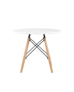 Mesa Redonda Tipo Eames Blanca o Negra - Ideal para Comedores Minimalistas - Image 5