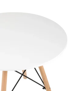 Mesa Redonda Tipo Eames Blanca o Negra - Ideal para Comedores Minimalistas - Image 3