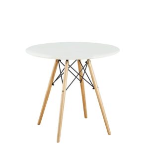 Mesa Redonda Tipo Eames Blanca o Negra - Ideal para Comedores Minimalistas - Image 2